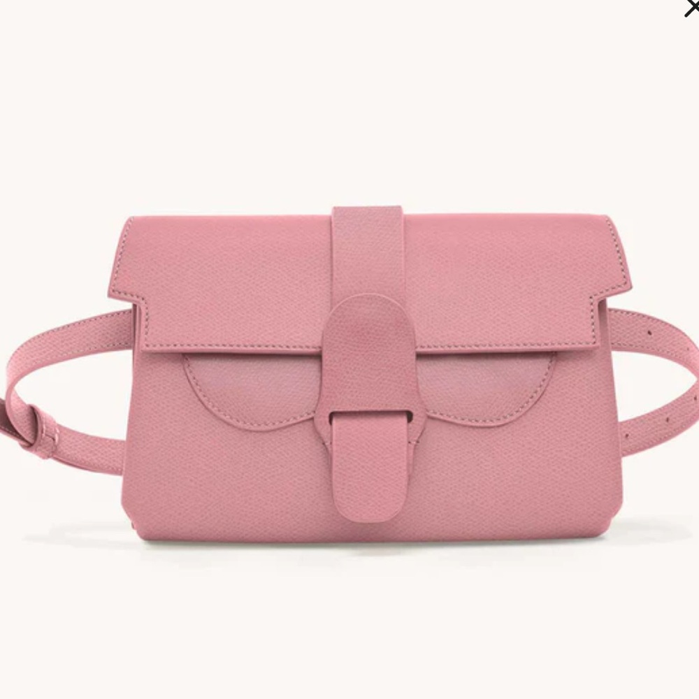 Senreve Aria Belt bag (in peddled mauve/silver)